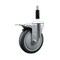 Service Caster 5'' Thermoplastic Rubber Swivel 7/8'' Expanding Stem Caster Total Lock Brake SCC-EXTTL20S514-TPRB-78 - alternate 1